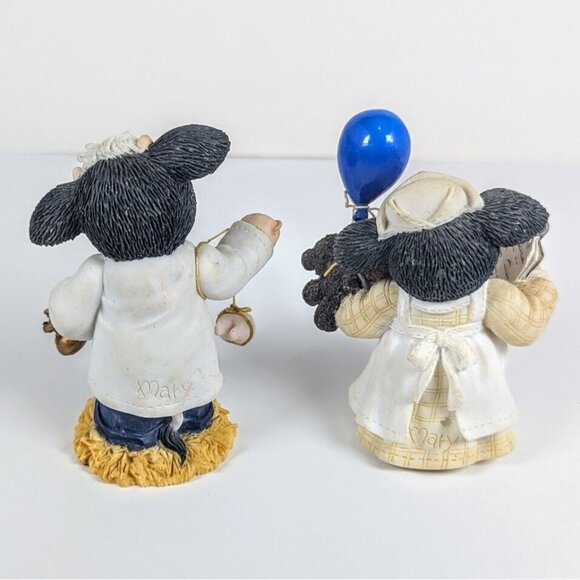 MARY MOO MOOs Cow Nurse and Dentist Figurines 461296, 461326 1998 - Picture 2 of 3